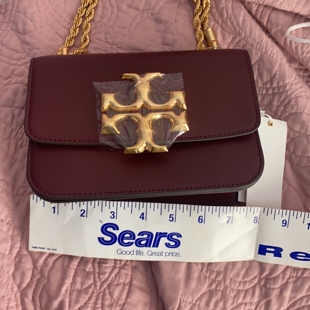 💥Sold💥Tory Burch Eleanor Claret Shoulder crossbody bag